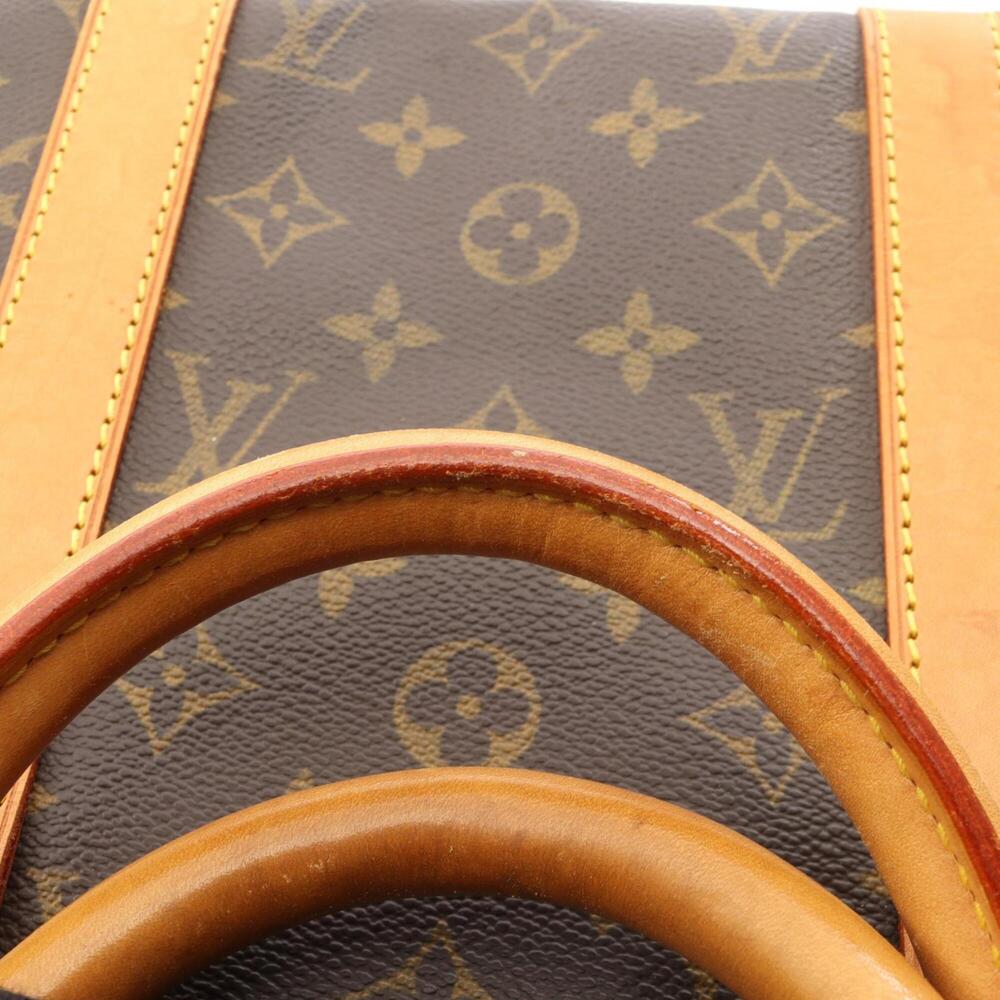 LOUIS VUITTON Brown Monogram Leather Keepall 50 Boston Bag - Picture 11 of 11